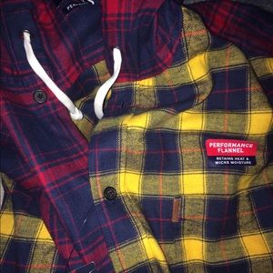 Chaps flannel hoodie NWT